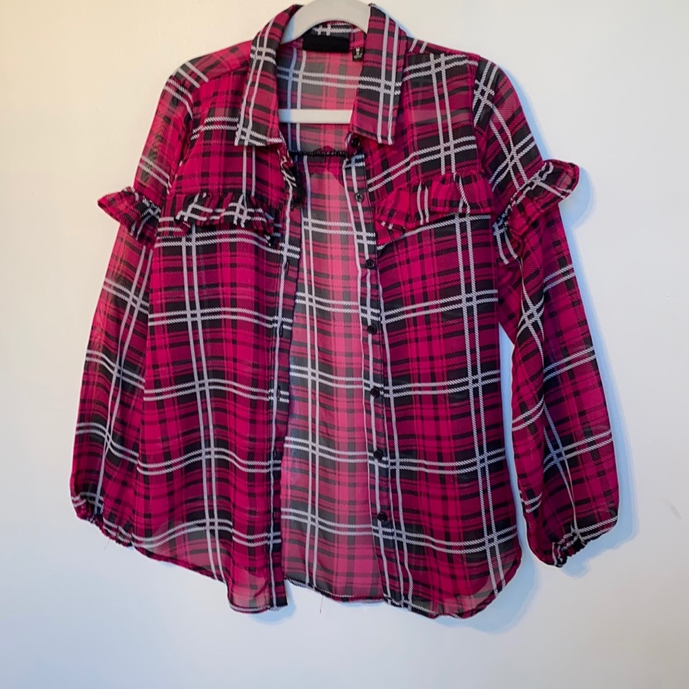 Sheer button down